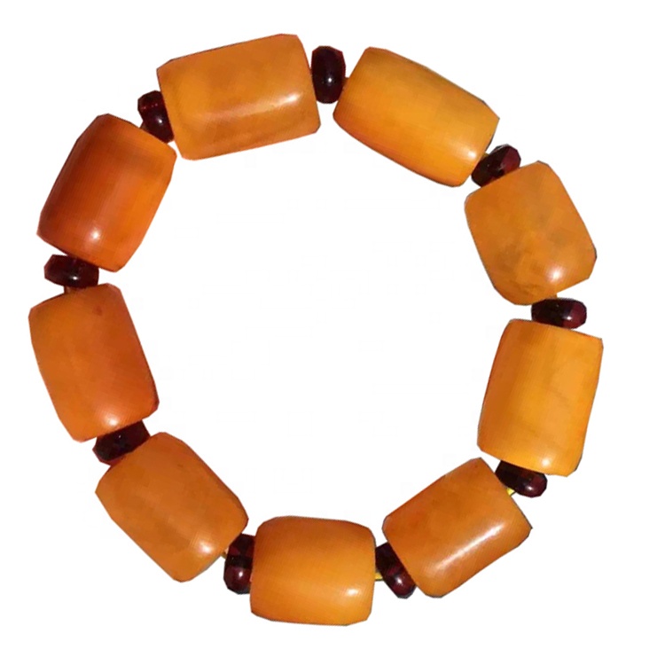 Formato 16x22mm perline perline Makr Amber Gemstone Bracciale gioielli 13