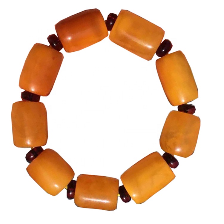 Formato 16x22mm perline perline Makr Amber Gemstone Bracciale gioielli 15