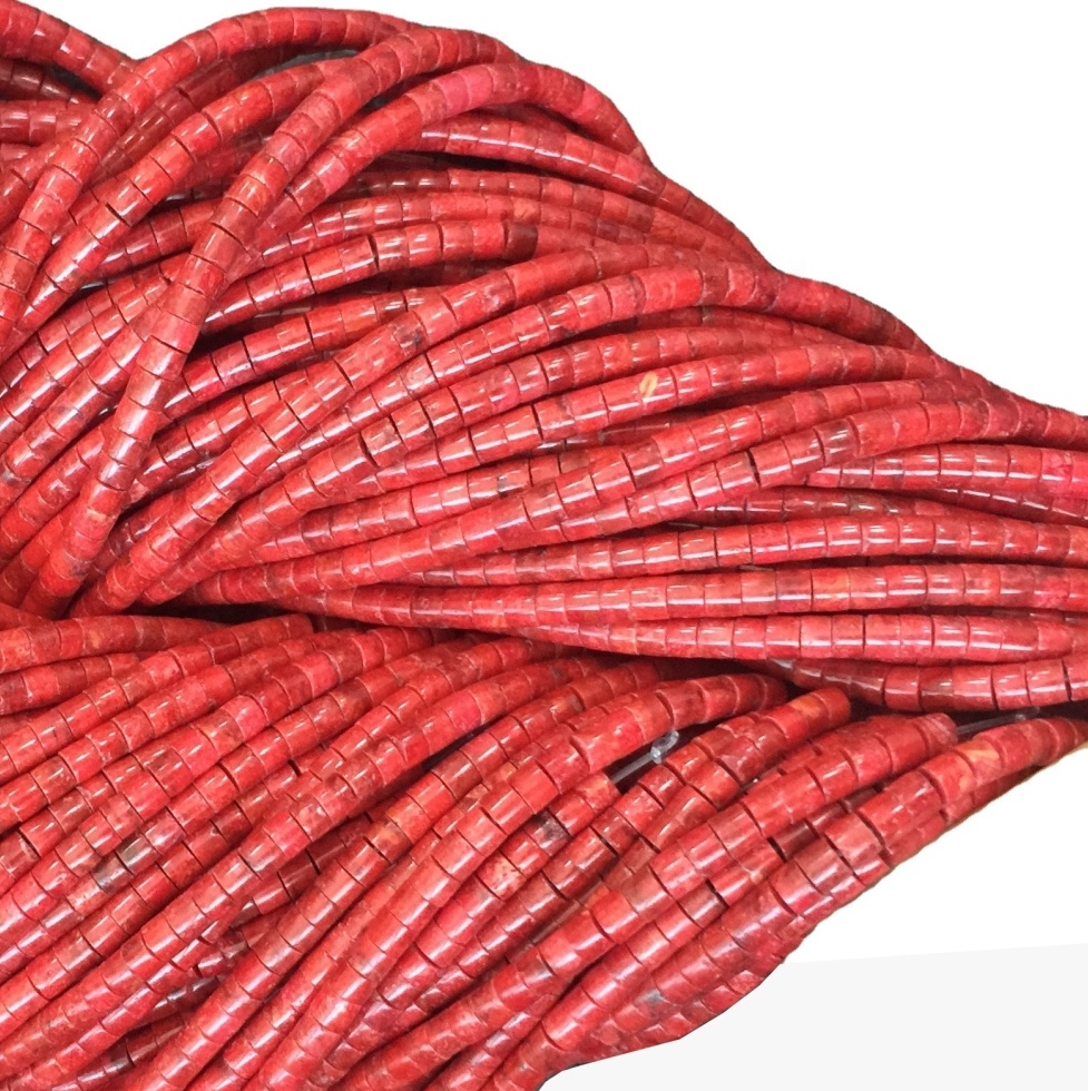 Coralul Heishi Margele - Coralul roșu Heishi Beads fac en-gros 37