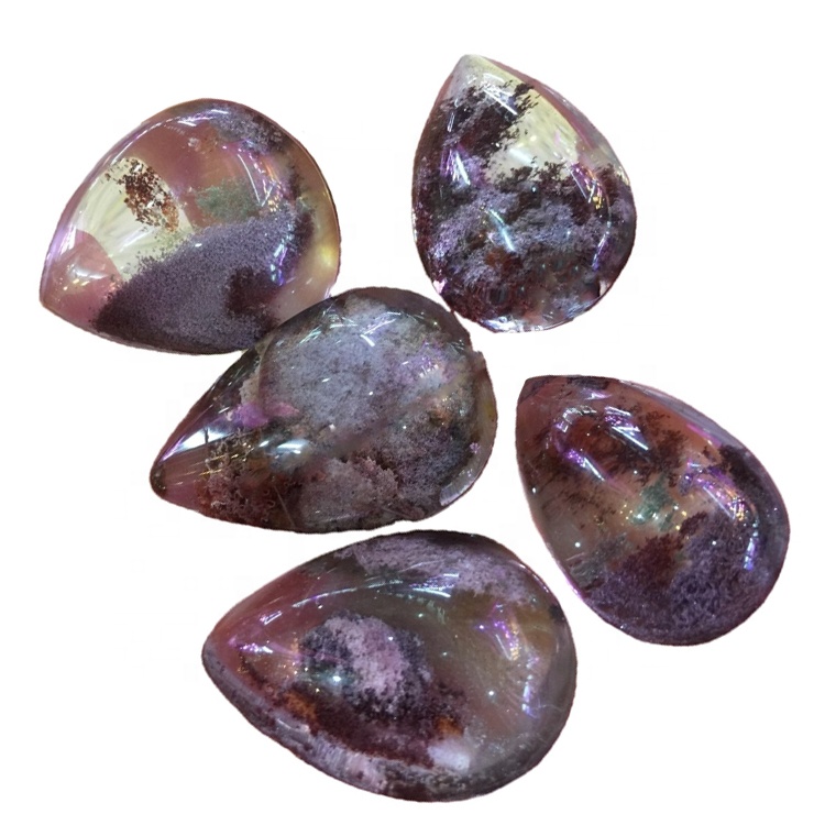 Giardino Natural Labochon Natural Cabochon Phantom Quartz Cabochon facendi Gioielli 39