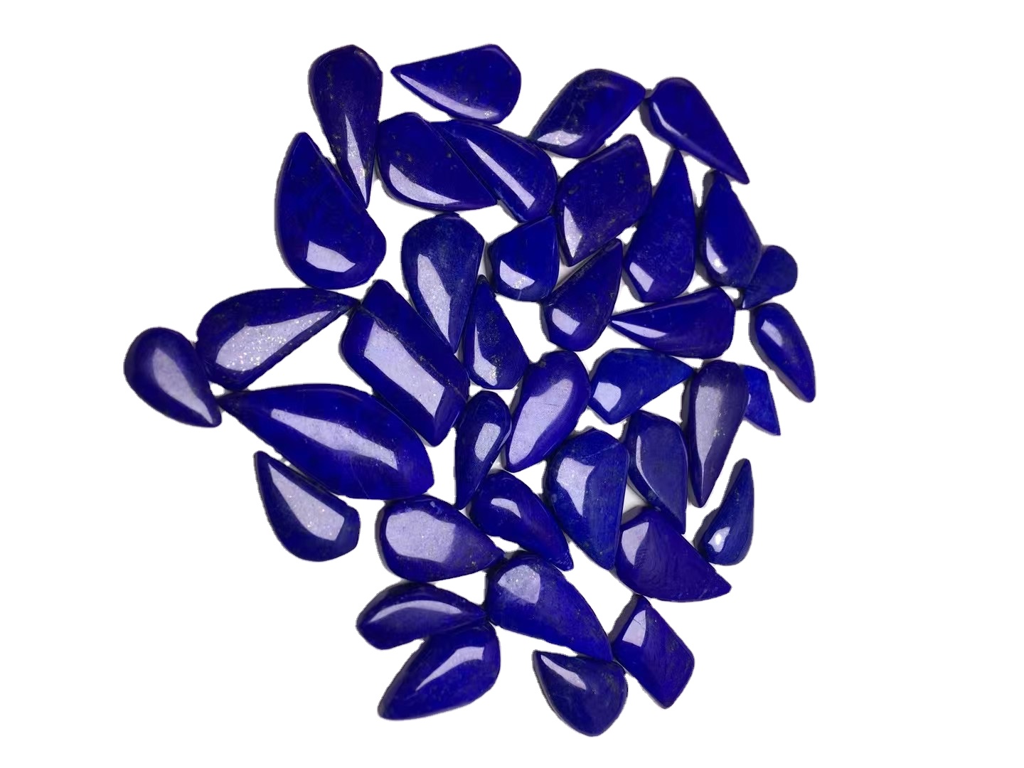 Lapis Lazuli Púði Cabochon Loose Gemstones Natural Semi Precious Gemstones Flat Back Back 38