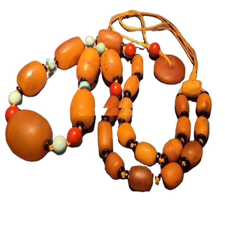 Korálky náhrdelníky muslimské modlitby jantarové korálky 38