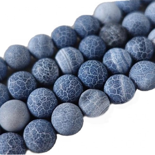 Frosted Black Moto Crackle Agate Dragon Dragon Mishipa Weathered Effloresce Agate Shanga 37