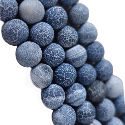 Frosted Black Moto Crackle Agate Dragon Dragon Mishipa Weathered Effloresce Agate Shanga 39