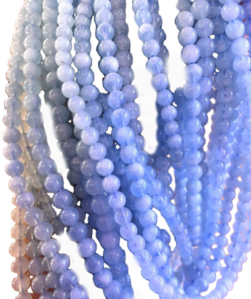 Bola de aguamarina láctea natural Aquamarine Bola suelta Hacer al por mayor 37