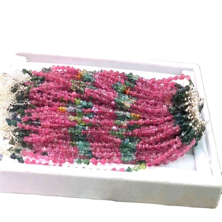 പ്രകൃതി മൾട്ടിക്കൂർ ടൂർമാലൈൻ ബീഡ്സ് ഗ്രേഡ് 3 എ പൂർണ്ണ സ്ട്രാന്റ് 4-12 മില്ലീമീറ്റർ റ round ണ്ട് മൾട്ടിീകോട്ടോർ ടൂർമാലൈൻ ബീഡുകൾ 15