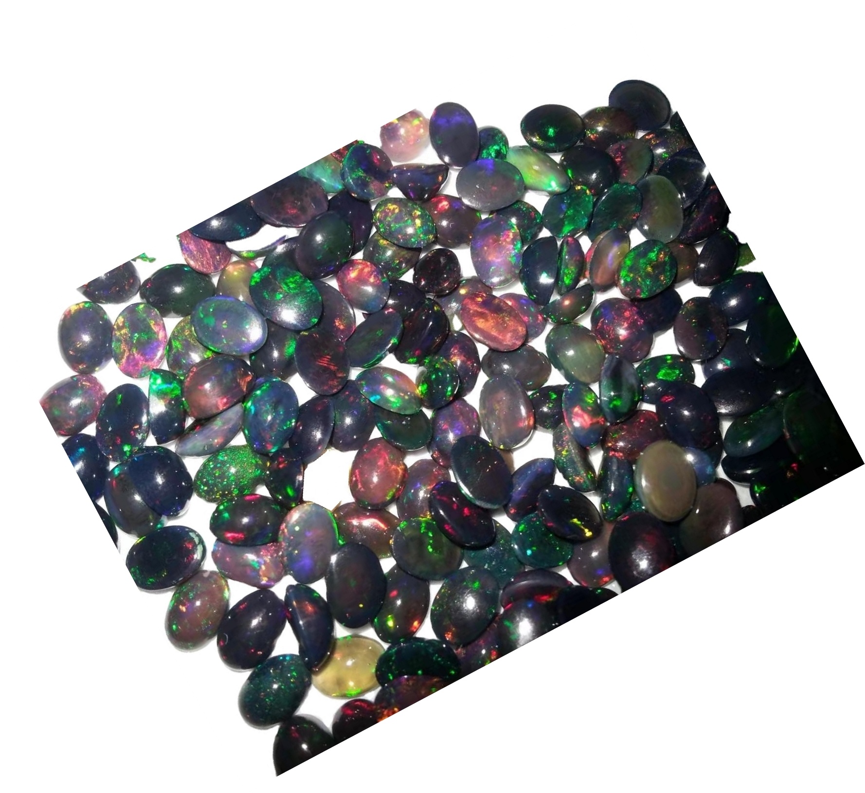 Toppkvalitet Etiopisk Brand Opal Slät Ovala Cabochon Gemstone 37