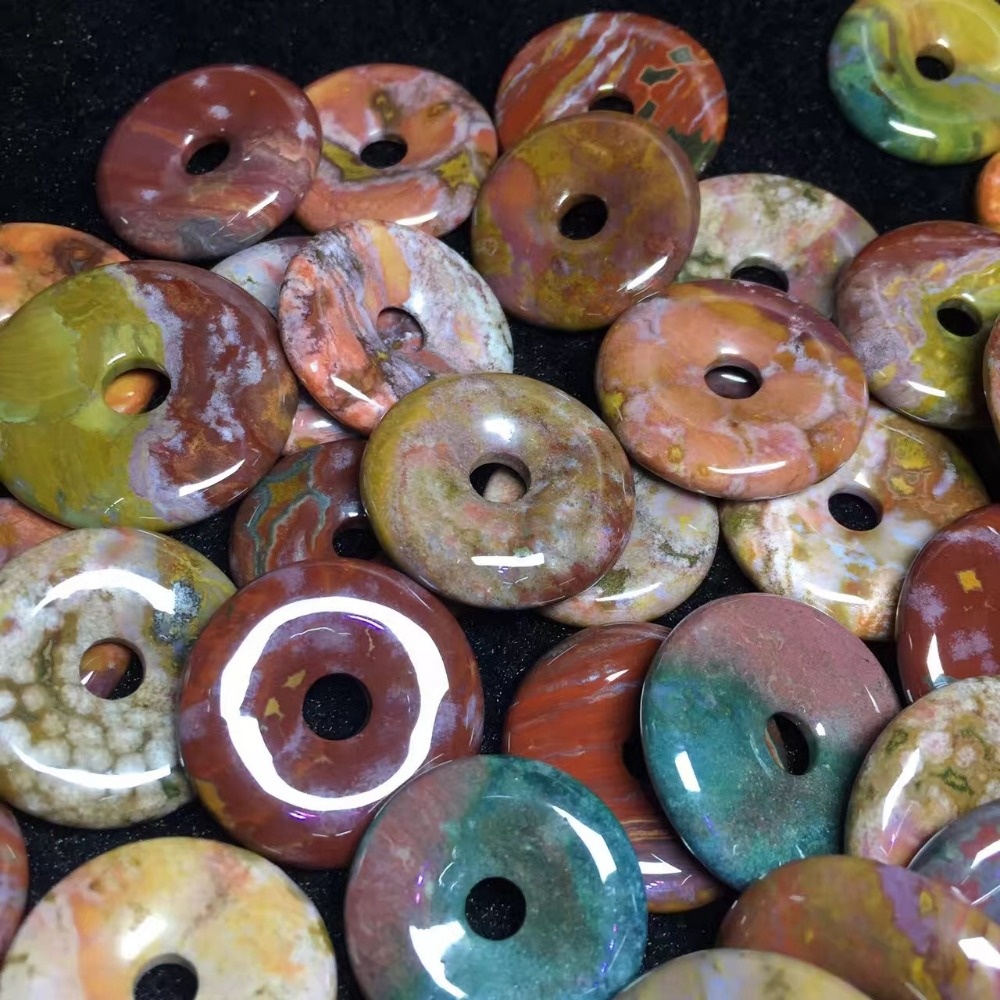 ടോപ്പ് സെയിൽസ് അഗേറ്റ് ഓഷ്യൻ ജാസ്പർ പീസ് ബക്കിൾ ആഭരണങ്ങൾ / സ്വാഗതം ക്ലയൻറ് വലുപ്പവും ആകൃതിയും 37