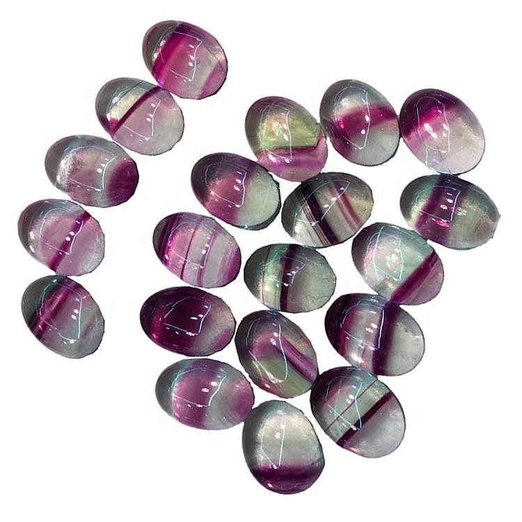 Natuurlike Ovale Fluoriet Cabochons Pers Ovale Fluoriet Cabochon 37
