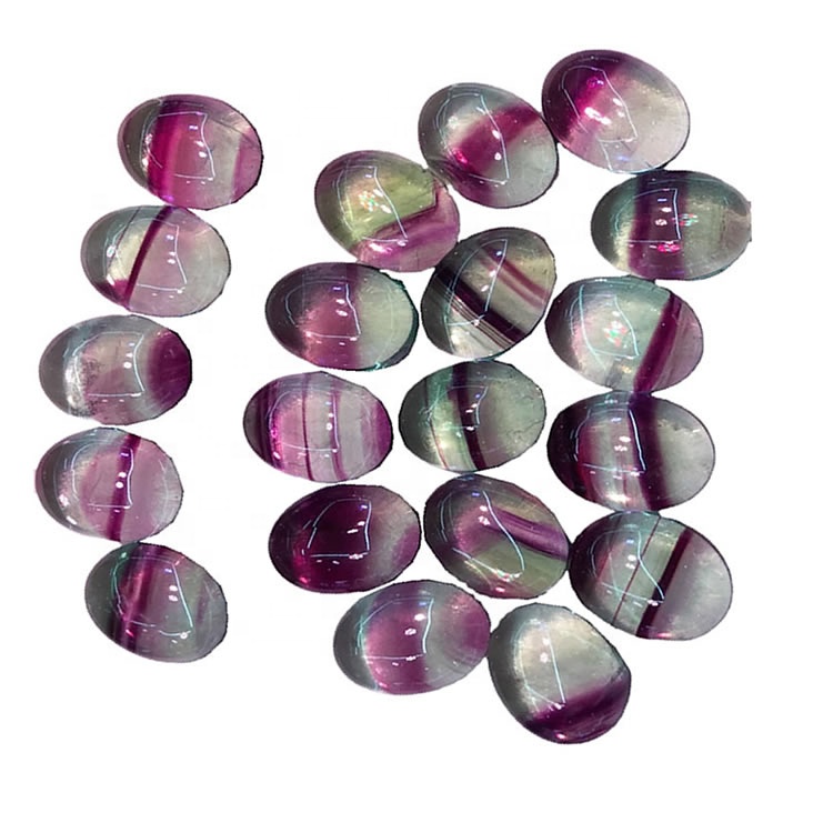 Natuurlike Ovale Fluoriet Cabochons Pers Ovale Fluoriet Cabochon 39