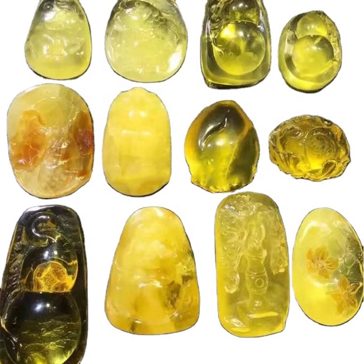 Amber Cabochon Jewelry. 17