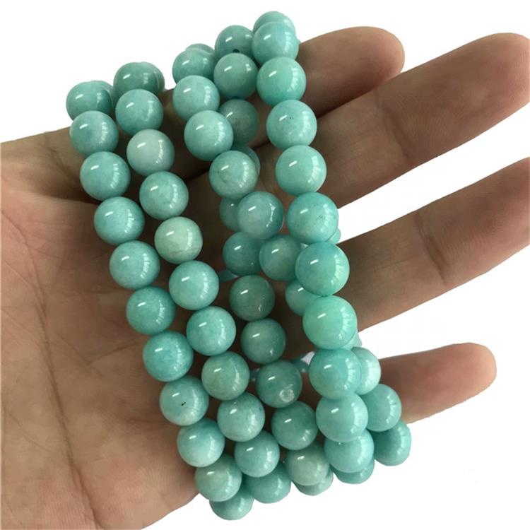 Natural Russian Amazonite Brancatura sfaccettata sfaccettata Energia Gemstone Gemstone Branelli allentati Dei monili FAI DA TE Monili Design per Bracciale Qualità 2MM 3mm 15