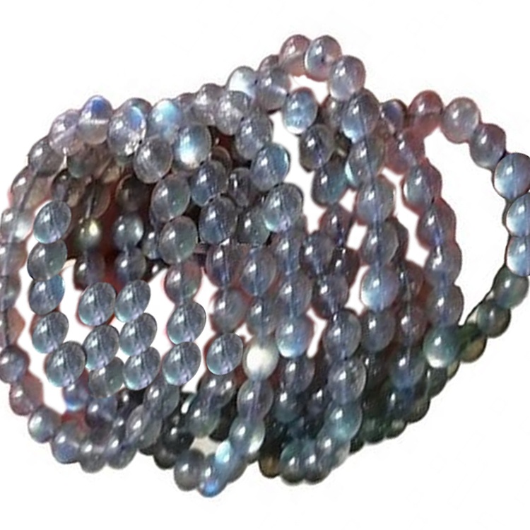 Il braccialetto naturale naturale della labradorite di alta qualità produce all'ingrosso 13