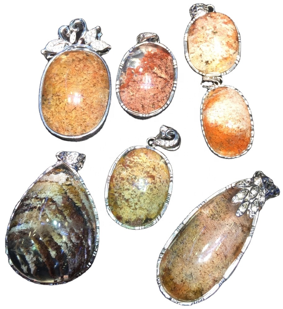 மறைமுக குவார்ட்ஸ் ரத்தினம் வெள்ளி நகைகளை தயாரிக்க பயன்படுத்தப்படும் உயர் தரமான ரத்தினம் 15