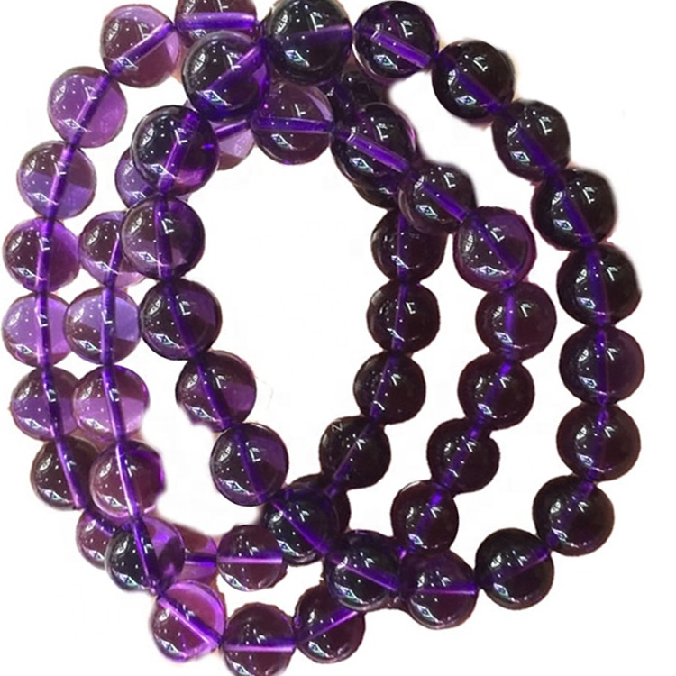 Ametista Braccialetto in rilievo largo per le donne 13