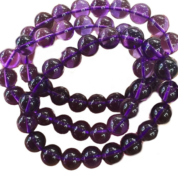 Ametista Braccialetto in rilievo largo per le donne 15