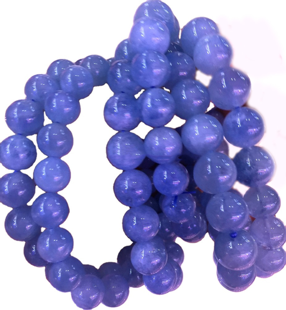 പ്രകൃതിദത്ത മുത്തുകളിൽ അപൂർവ ടാൻസാനൈറ്റ് 3 എ ബ്രേസ്ലെറ്റ് 6/8 മില്ലീമീറ്റർ മിനുസമാർന്ന അർദ്ധ-വിലയേറിയ കല്ലും വൃത്താകൃതിയിലുള്ള കല്ല് ആഭരണങ്ങളും 17