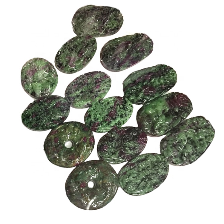 Customizable 925 Sterling Silver Ruby Ruby Zoisite Gemstone Necklace Pendant / Disinjatur Pendant magħmul bl-idejn / preżenti għaliha 36