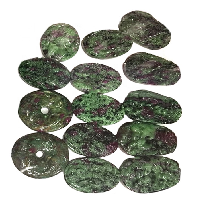 Customizable 925 Sterling Silver Ruby Ruby Zoisite Gemstone Necklace Pendant / Disinjatur Pendant magħmul bl-idejn / preżenti għaliha 38