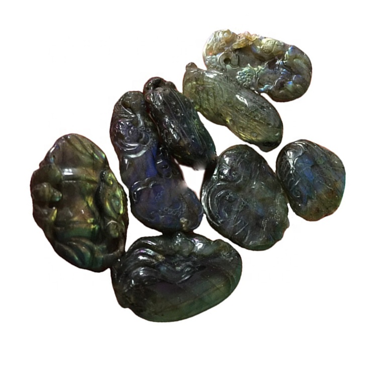 ਕੁਦਰਤੀ ਲੈਬ੍ਰਾਡੋਟਰਾਈਟ ਉੱਕਰੀ ਲਹਿਰਾਂ ਦਾ ਡਿਜ਼ਾਈਨ ਡਿਜ਼ਾਈਨਲ ਕੁਨੈਕਟਰ ਪੈਂਡੈਂਟਸ 36