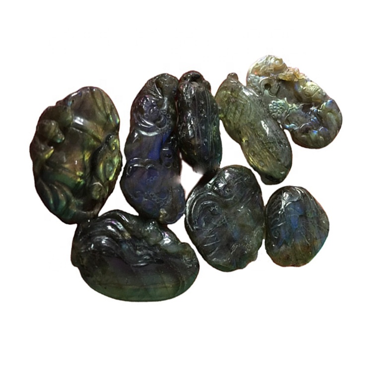 ਕੁਦਰਤੀ ਲੈਬ੍ਰਾਡੋਟਰਾਈਟ ਉੱਕਰੀ ਲਹਿਰਾਂ ਦਾ ਡਿਜ਼ਾਈਨ ਡਿਜ਼ਾਈਨਲ ਕੁਨੈਕਟਰ ਪੈਂਡੈਂਟਸ 38