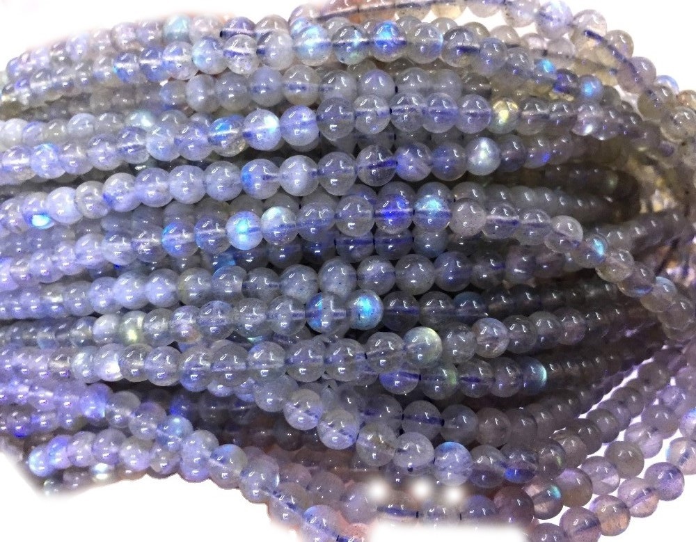 4mm 6 mm 8 mm 10 mm 12 mm Piedra preciosa natural Labradorita suelta Bead 15