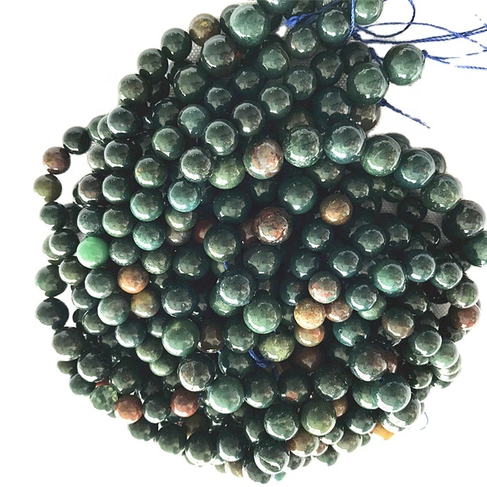 Genuine natuurlike bloedstene los krale ronde vorm 6mm 8mm 10mm 36