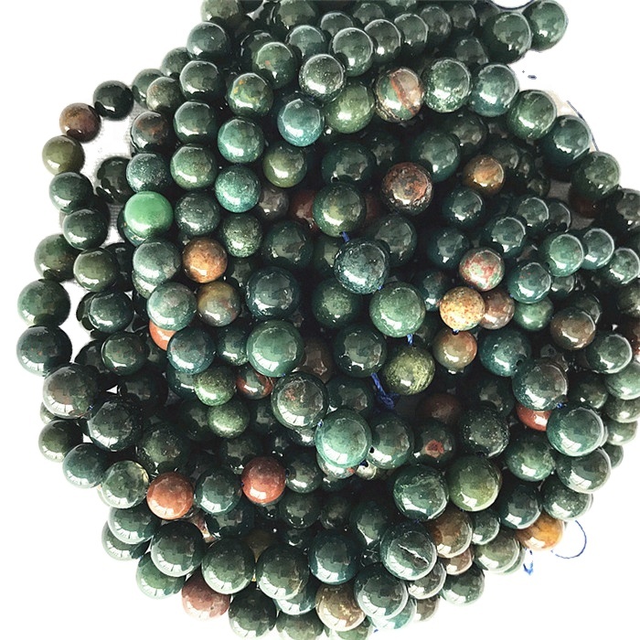 Genuine natuurlike bloedstene los krale ronde vorm 6mm 8mm 10mm 38
