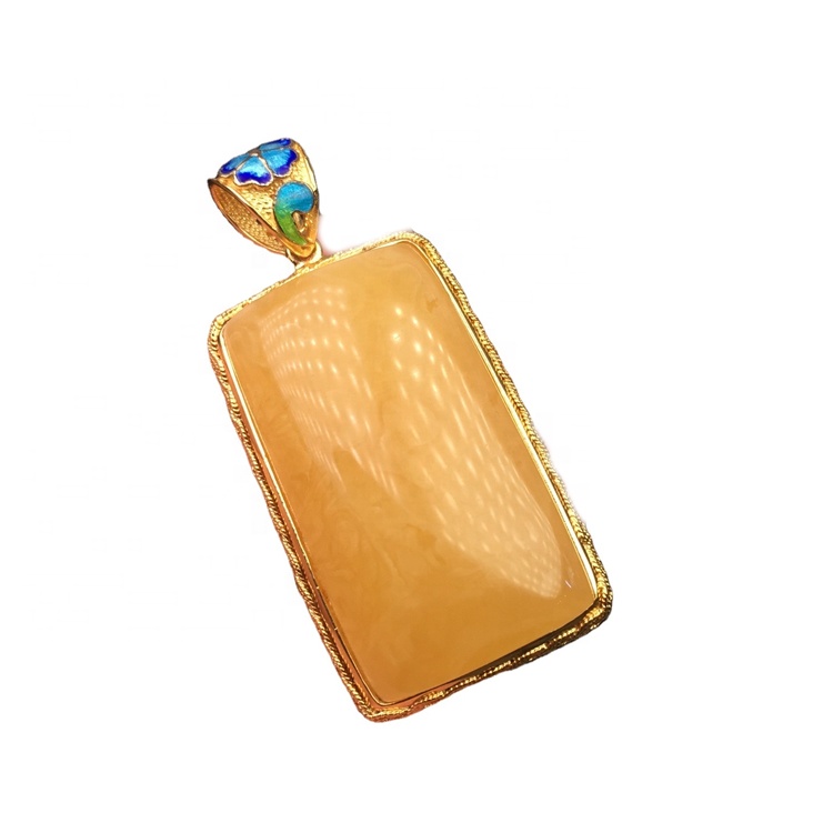 ਕ੍ਰਿਸਟਲ ਕਲੀਨ ਗੋਲਡ-ਪਲੇਟਡ ਅੰਬਰ ਲੈਂਡੈਂਟ 13