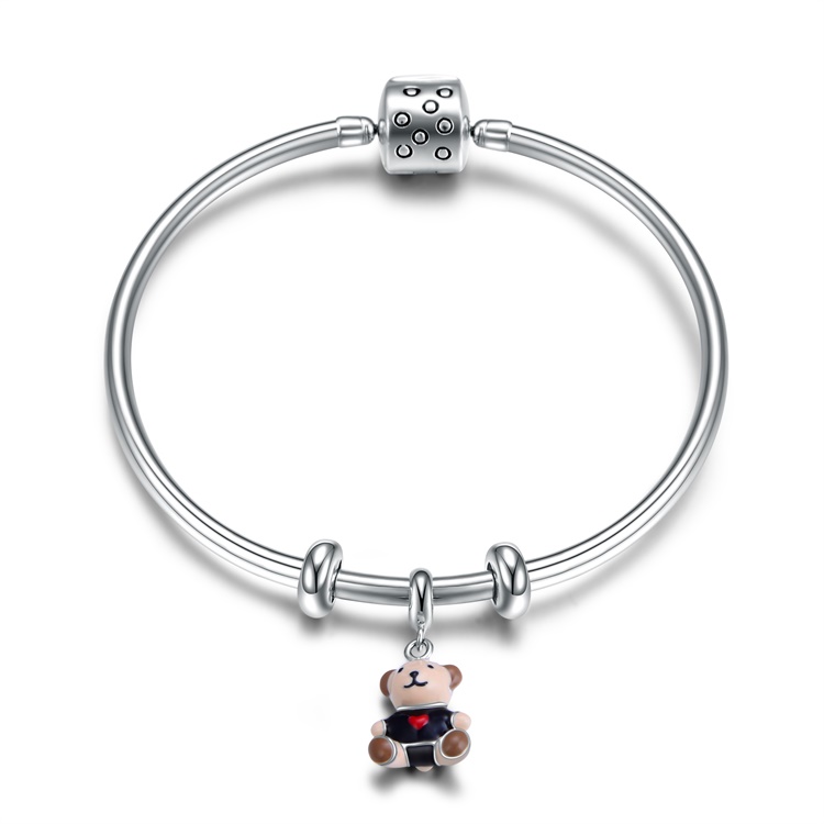 Charming Fine 925 STERLING SILLAD HARMAde Kugadzira Bracelet 16