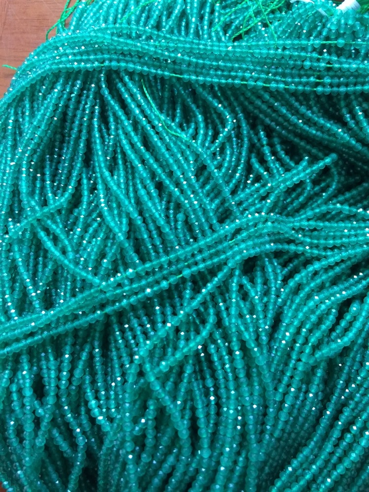 Natuurlike apatiet ronde faseted krale 13