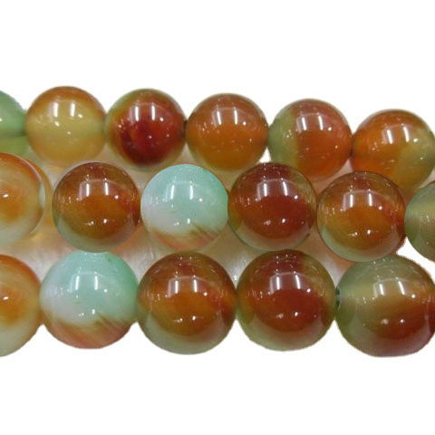 கிராக் agate மணிகள் frosted சுற்று வளைய மணிகள் frosted 15