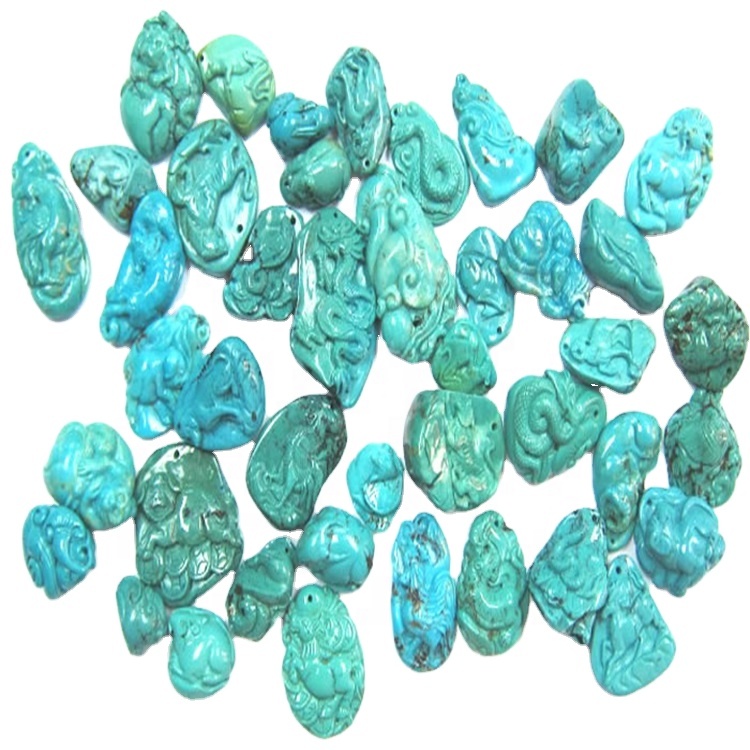 10 ايم ايم کان 30 ايم ايم قدرتي فيروز فيروز فيروز فيروز فيروز لوز جي وڏي پراڻي چيني ڪارا فيروز موزون 13