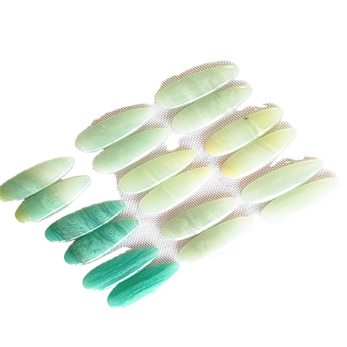 Природниот Амазон камен лево и десен натпревар вода пад облик непречено полирање Gemstone на големо и мало 36