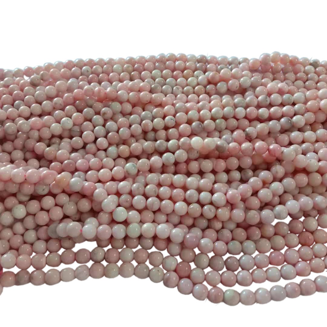 Predha princeshe rozë natyrale 6mm 8mm 10mm Rruaza të lirshme guri të çmuar të rrumbullakëta 16 Fillesë 40