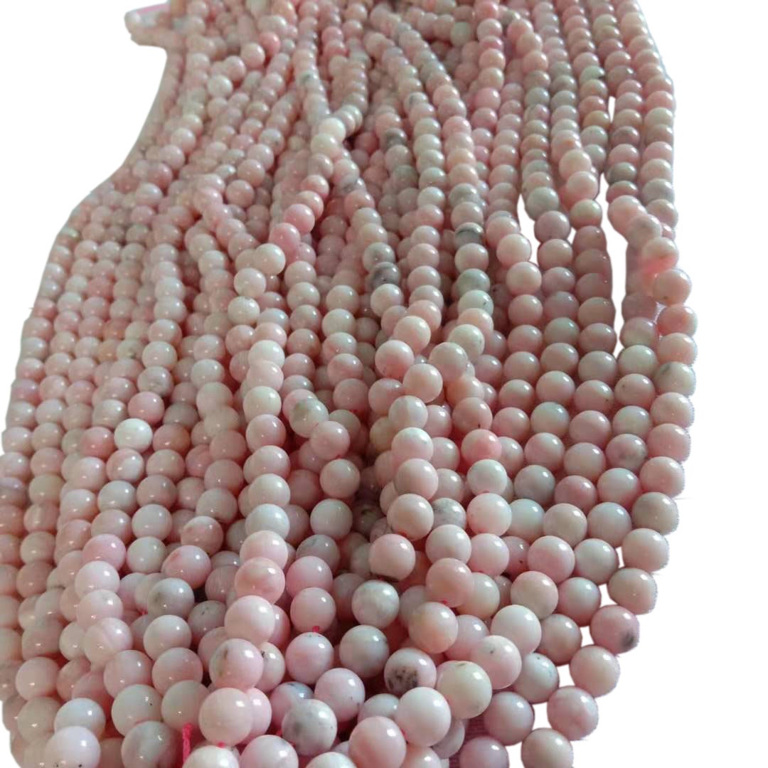 Predha princeshe rozë natyrale 6mm 8mm 10mm Rruaza të lirshme guri të çmuar të rrumbullakëta 16 Fillesë 42