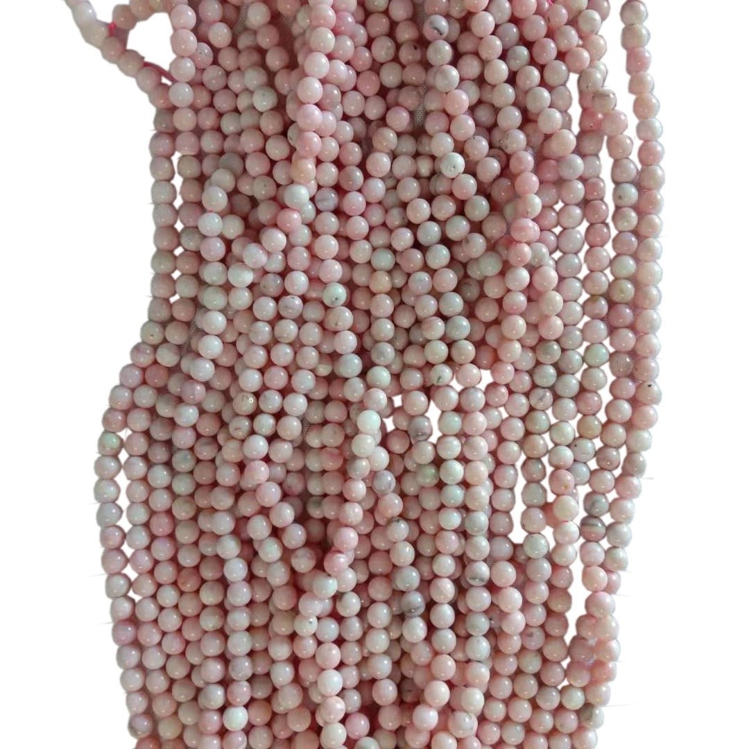 Predha princeshe rozë natyrale 6mm 8mm 10mm Rruaza të lirshme guri të çmuar të rrumbullakëta 16 Fillesë 44