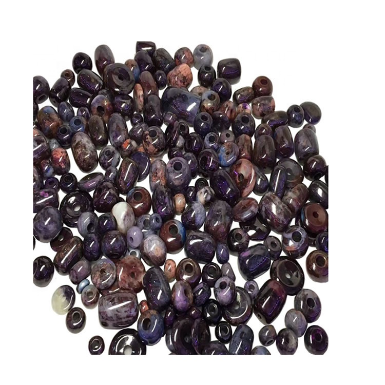 Fabricación de cuentas de piedras preciosas de pulsera de sugilita de piedra natural al por mayor para joyería 38