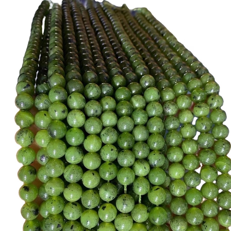Green Jasper Beads Natural Gemstone Beads redondo Jasper Stone Beads 15