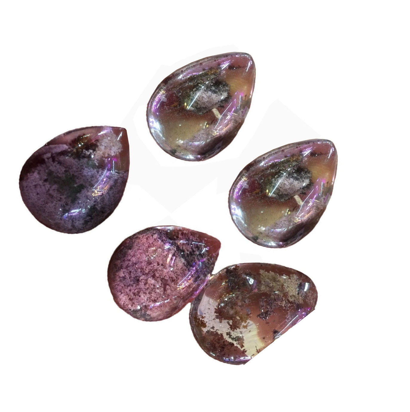 Ogba ọgba quartzbochon Multicorm Quartz lidolite quarzs 41