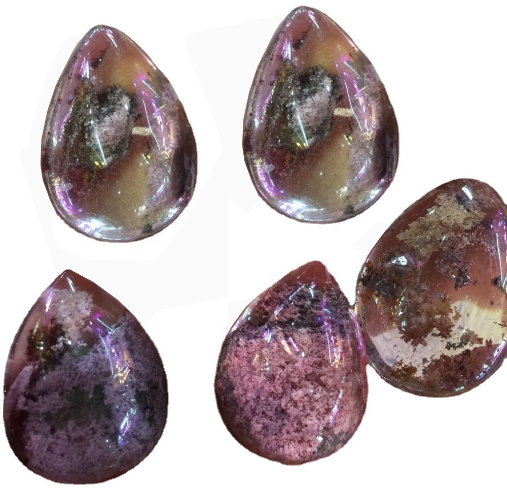 Ogba ọgba quartzbochon Multicorm Quartz lidolite quarzs 39