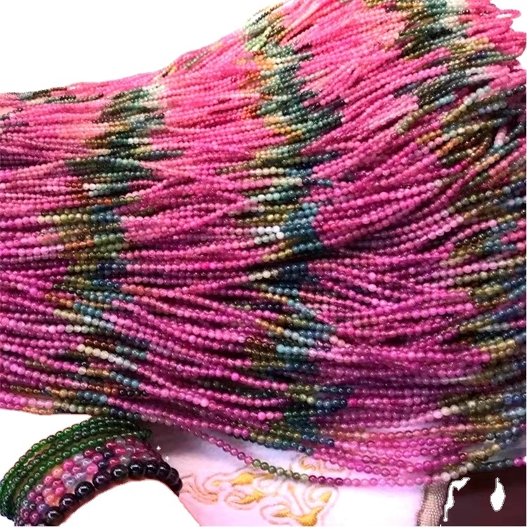 Perlas redondas naturales para joyas que hacen tourmalina de piedras preciosas sueltas 36