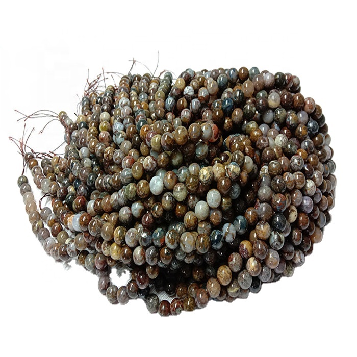 Perle di forma rotonda naturale dorata di forma naturale delle pietre preziose 36