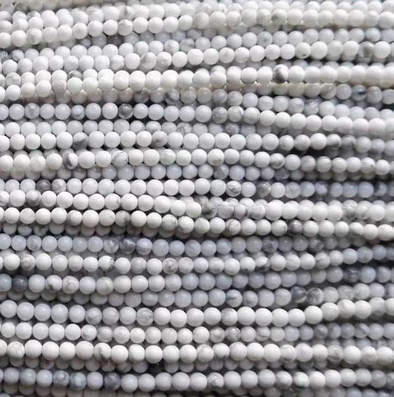 Genuine Natural Howlite Flow Beads Forma redonda Hacer al por mayor 36