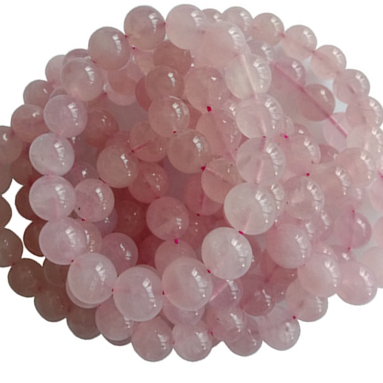 Natural Rose Quartz Beads Bracelet Pretty Beads Sieraden Pink Rose Quartz Gemstone 13