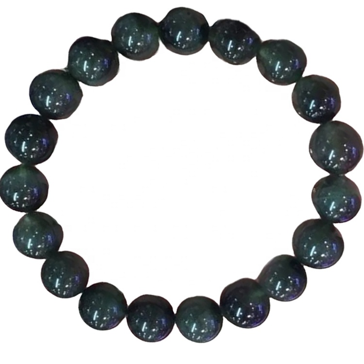 fasetten Gemstone Green Rutilated Quartz 8mm 10mm 12mm 12mm 14mm rûne kralen armbanden 13