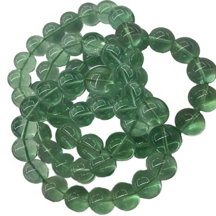 ಉನ್ನತ ಗುಣಮಟ್ಟದ ಹಸಿರು ಬಣ್ಣ ಫ್ಲೋರೈಟ್ ಮಣಿಗಳು ಅಮೂಲ್ಯ ಕಲ್ಲಿನ ಮಣಿಗಳು ಕಡಗಗಳು 15