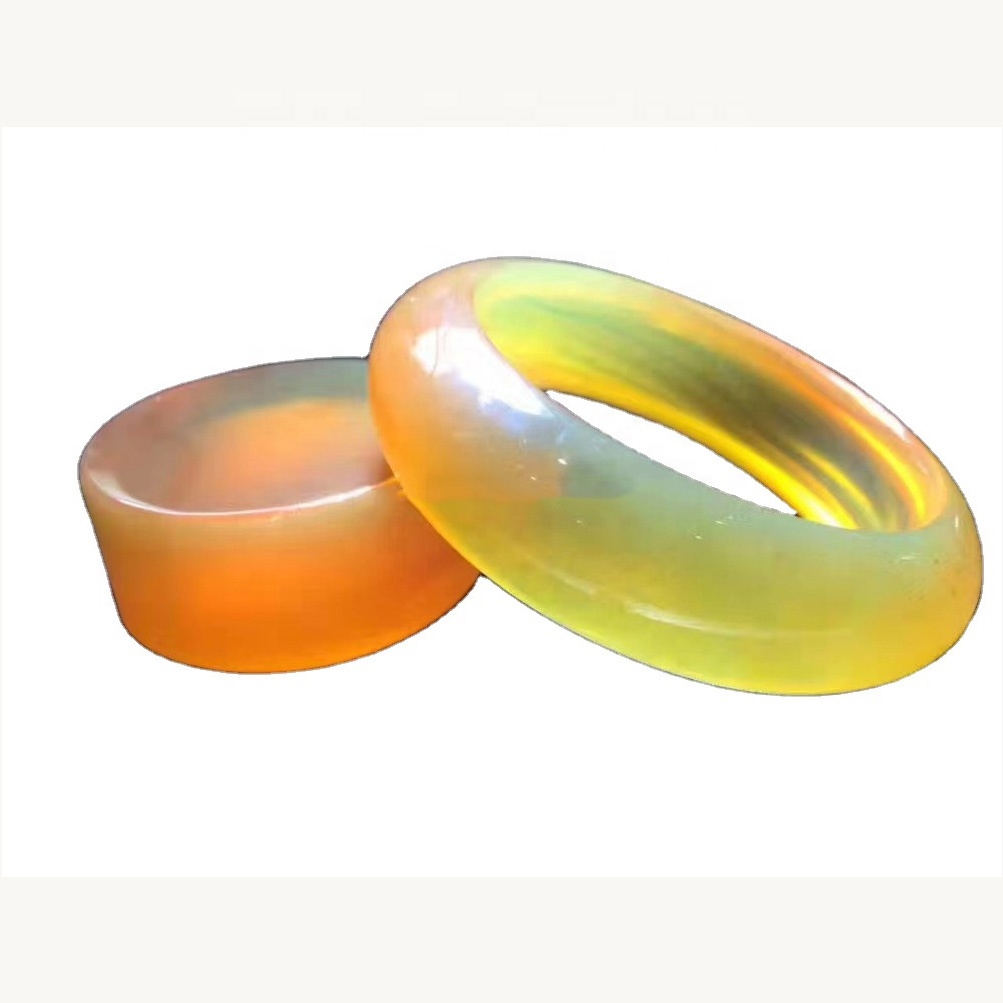 Natural Neguine Baltic Amber Bracelet ButtersCotch / Honey Yellow Beeswax колер 35