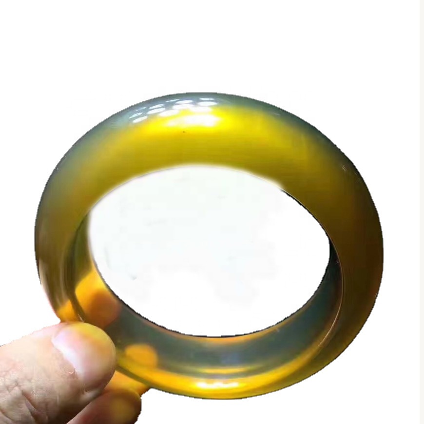 Natural Neguine Baltic Amber Bracelet ButtersCotch / Honey Yellow Beeswax колер 37