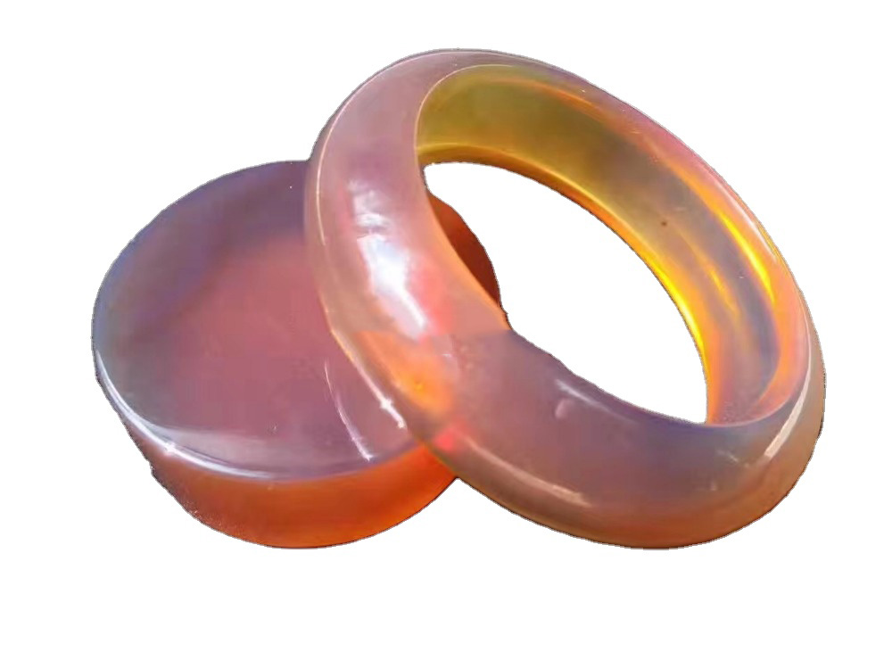 Natural Neguine Baltic Amber Bracelet ButtersCotch / Honey Yellow Beeswax колер 45